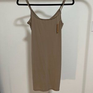 Skims Fits Everybody Slip Dress Desert M NWT